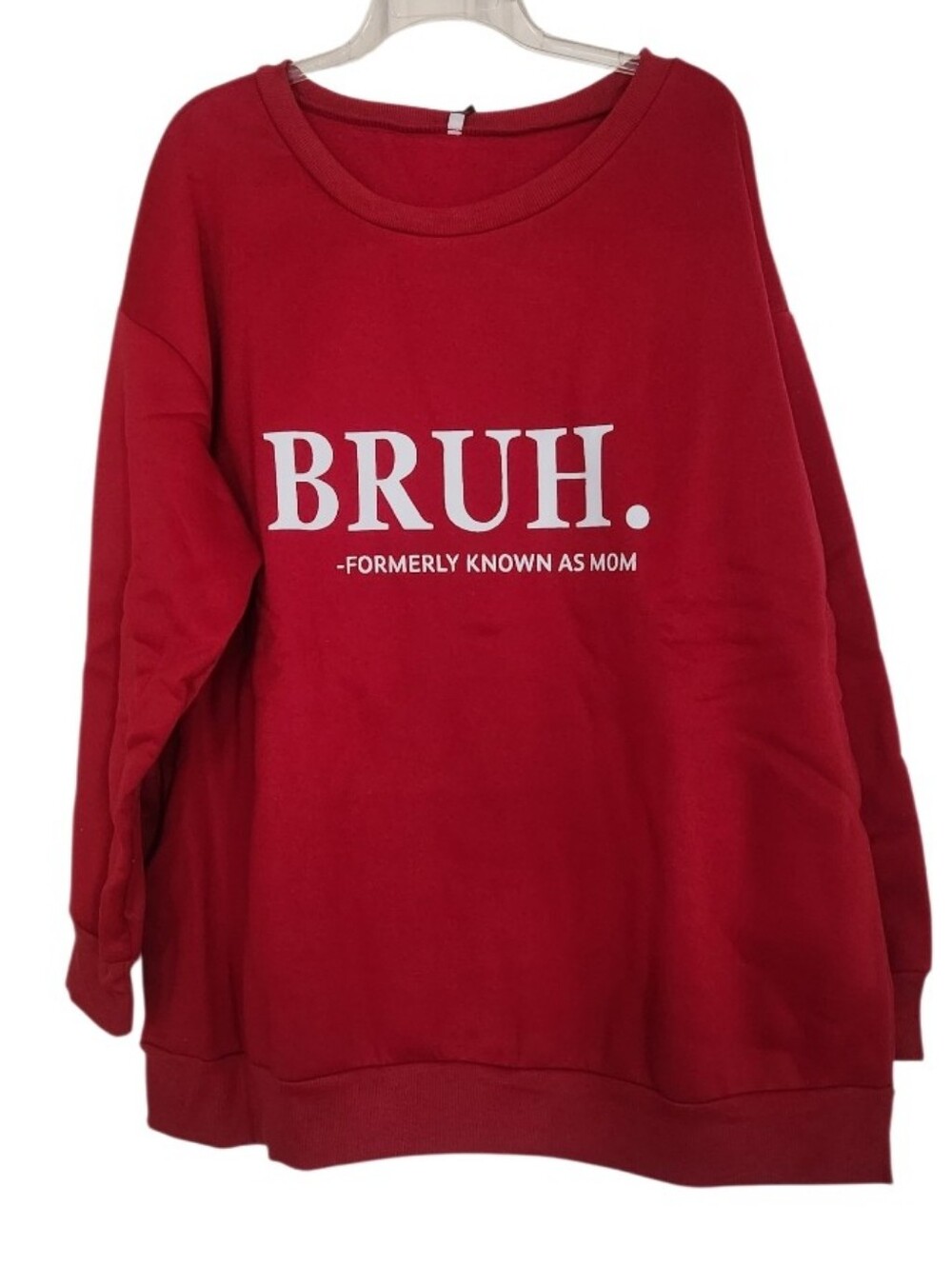 BRUH. Graphic Red Sweatshirt Sz 3x Nwt